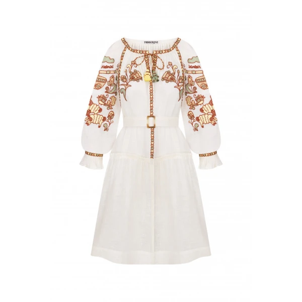 Foberini Vishita History Beige Dress