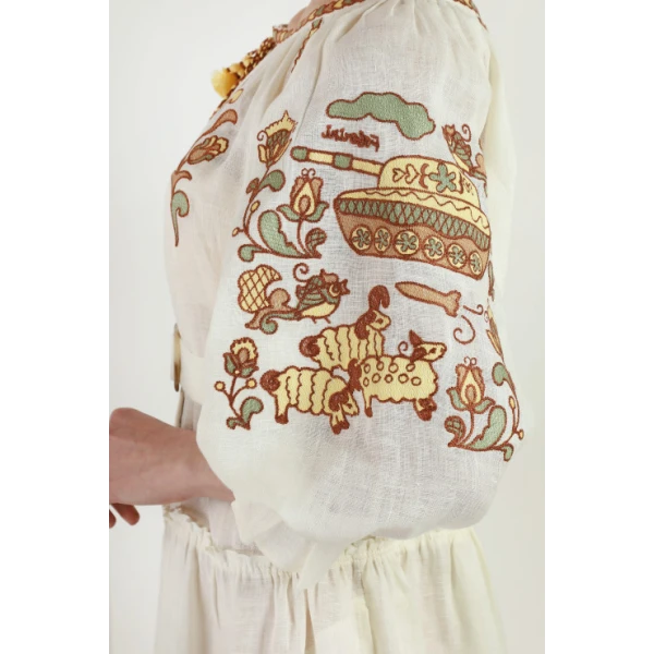 Vishita History Beige Dress - Image 8