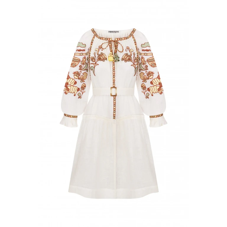 Foberini Vishita History Beige Dress