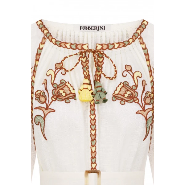 Vishita History Beige Dress - Image 9