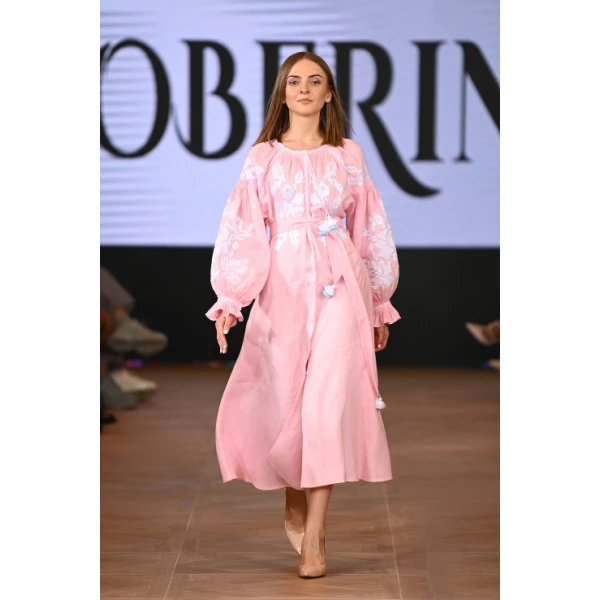 Zarina Pink Midi Dress - Image 9