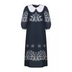 Foberini Zozulya Dark Blue Maxi Dress
