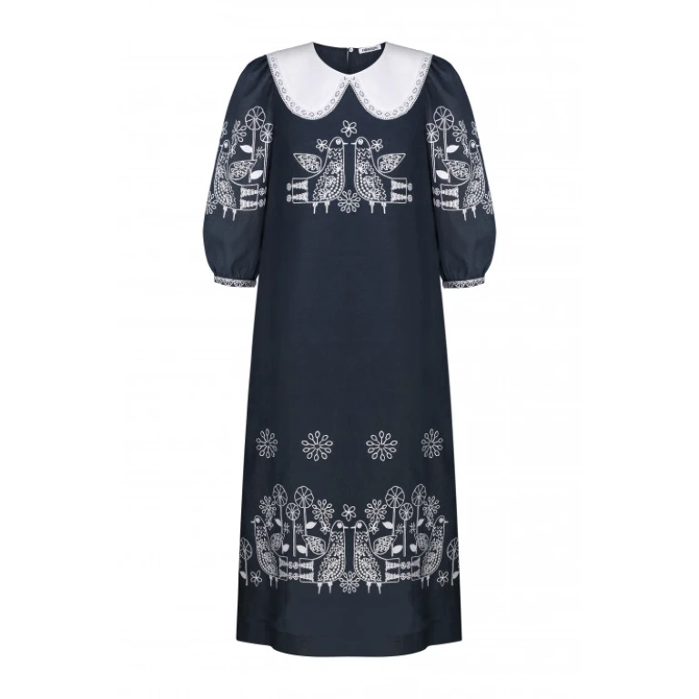 Foberini Zozulya Dark Blue Maxi Dress