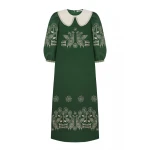 Foberini Zozulya Green Maxi Dress