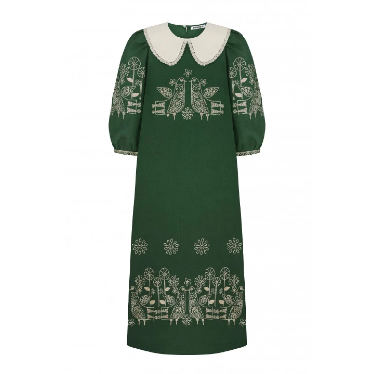 Foberini Zozulya Green Maxi Dress