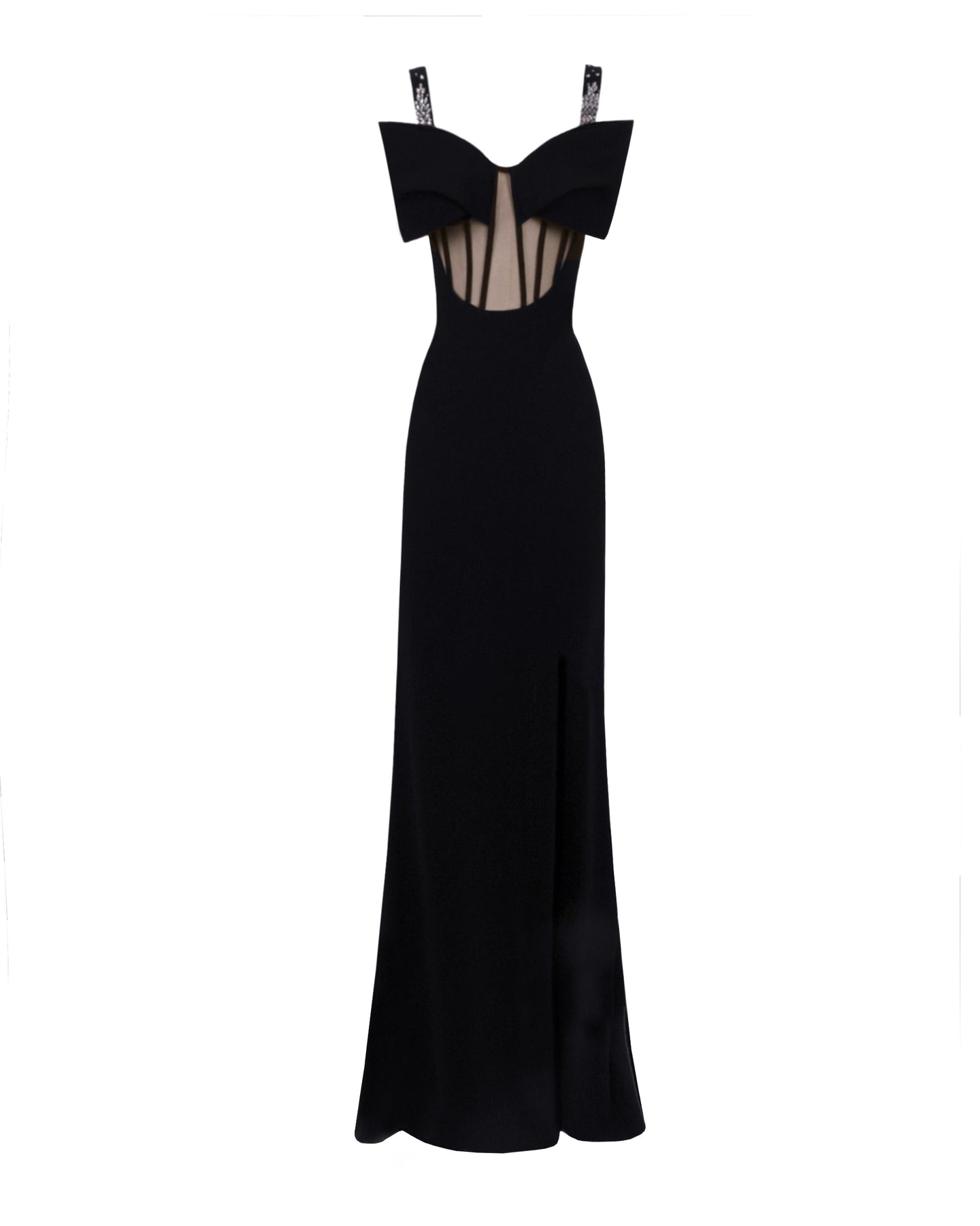 Gemy Maalouf See-Through Corset Dress