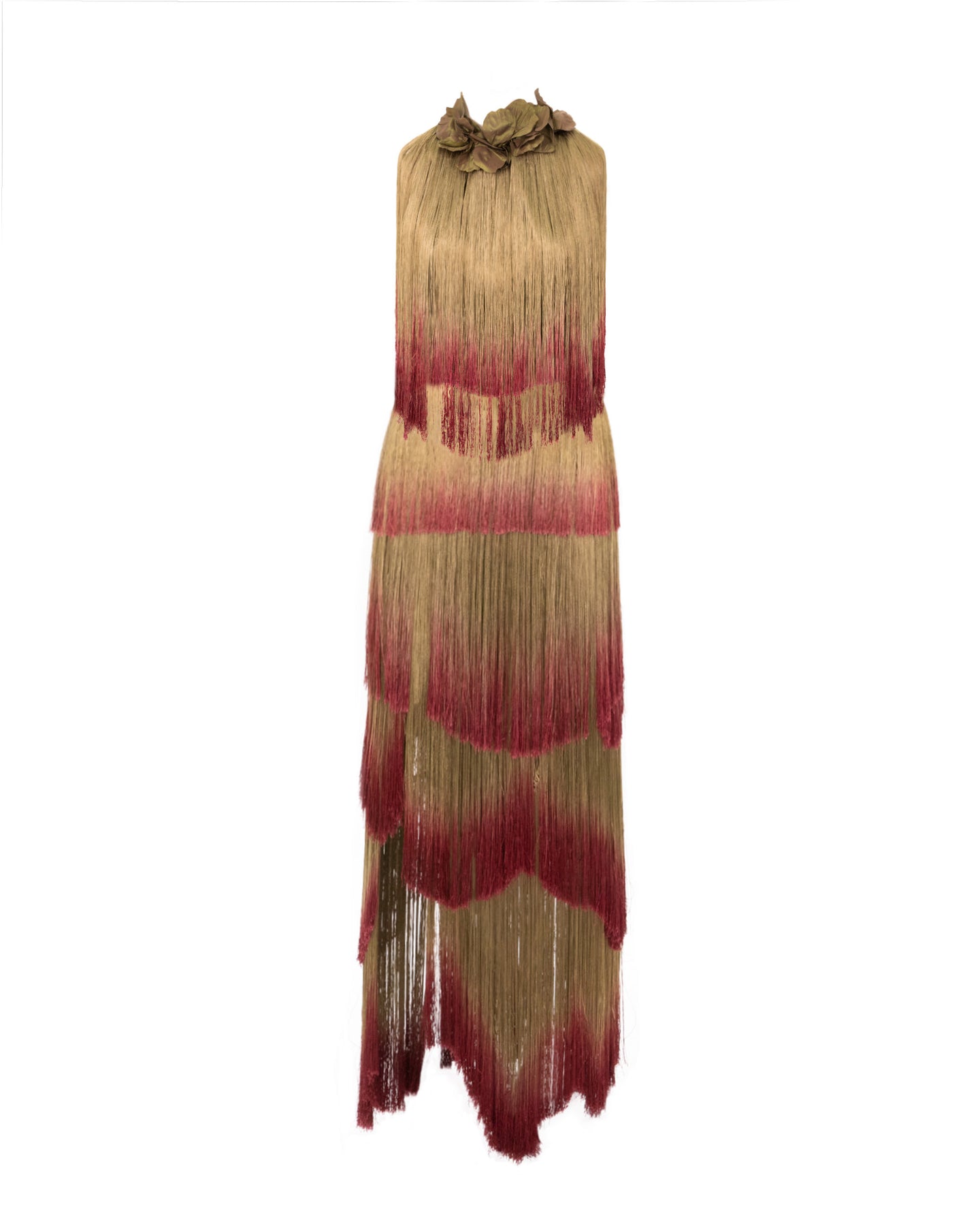 Gemy Maalouf Tassel Embellished Top And Skirt