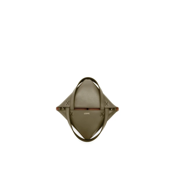 Mini Puzzle Fold Tote in shiny calfskin - Image 10