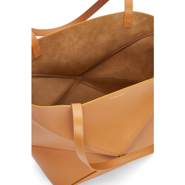 Puzzle Fold Tote in shiny calfskin - Image 3