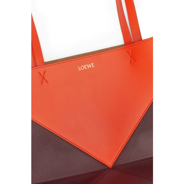 Puzzle Fold Tote in shiny calfskin - Image 6