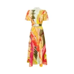 Bianca Short Sleeve Midi Dress - Rainforest Print