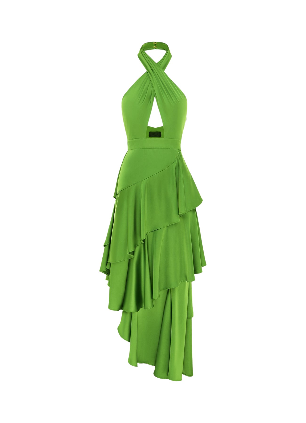 Leo Lin Naomi Asymmetric Halterneck Dress – Tropical