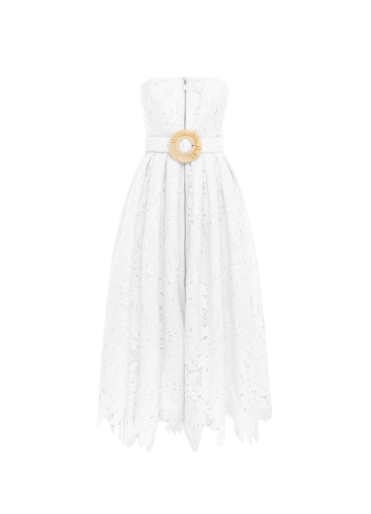 Leo-Lin-Norine-Bustier-Midi-Dress-Snow-687746_nobg Norine Bustier Midi Dress - Snow - Image 1