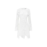 Selena Lace Mini Dress - Snow