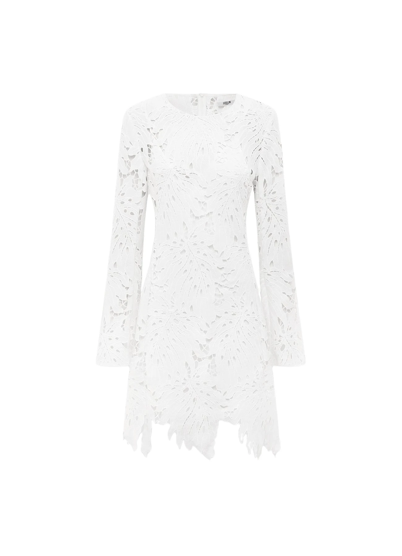 Leo-Lin-Selena-Lace-Mini-Dress-Snow-669142_nobg Selena Lace Mini Dress - Snow - Image 1