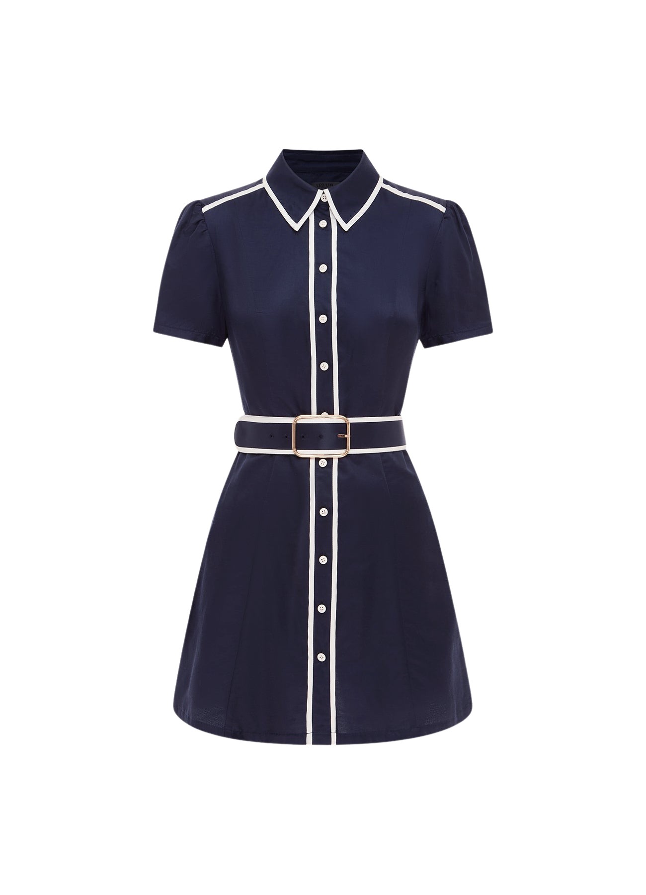 Leo Lin Spencer Shirt Mini Dress – Oxford Blue