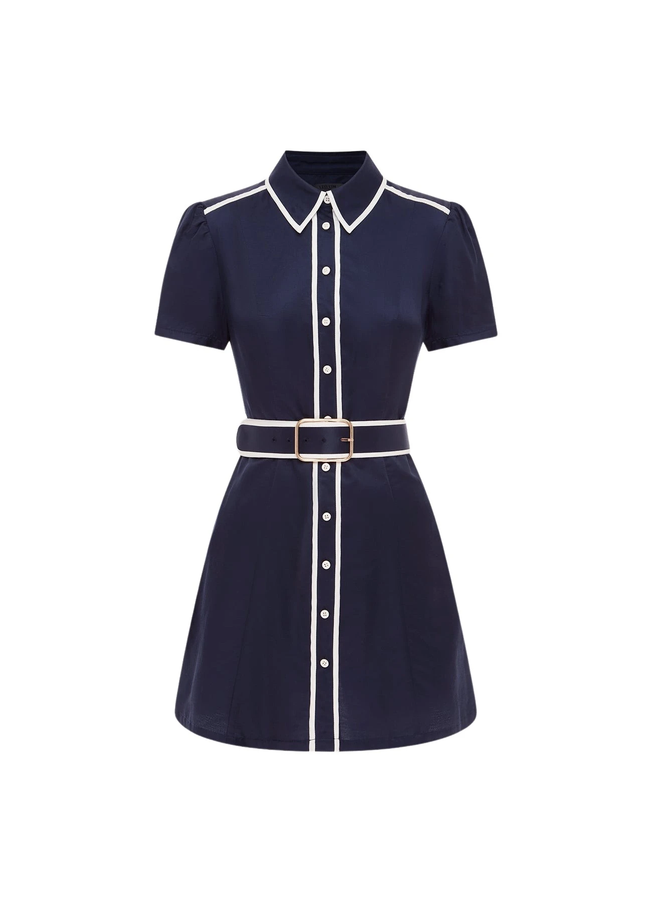 Leo-Lin-Spencer-Shirt-Mini-Dress-Oxford-Blue-565017_nobg Spencer Shirt Mini Dress - Oxford Blue - Image 1