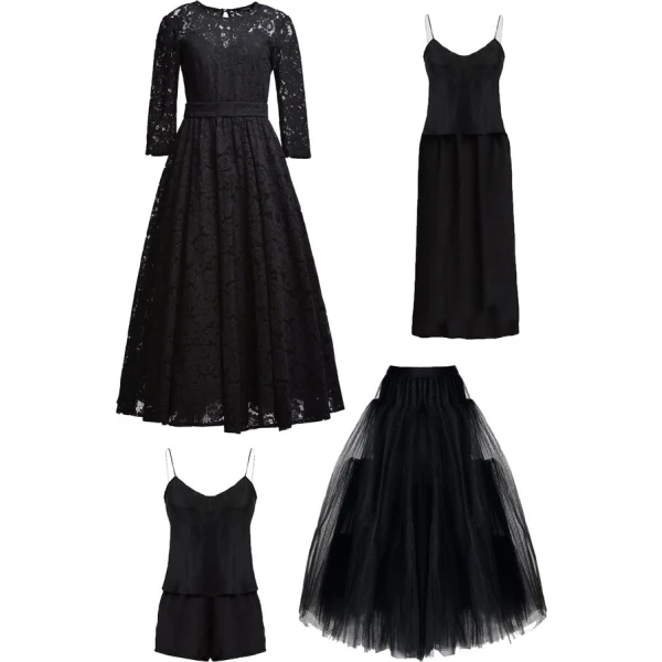 Lace Dress Viktoria Black - Image 6