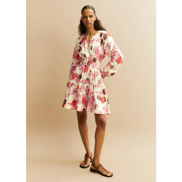 Cheesecloth Bali Print Fit and Flare Dress - Image 6
