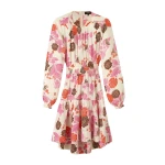 Cheesecloth Bali Print Fit and Flare Dress