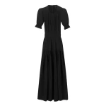 Cheesecloth Cut Out Full-Length Dress