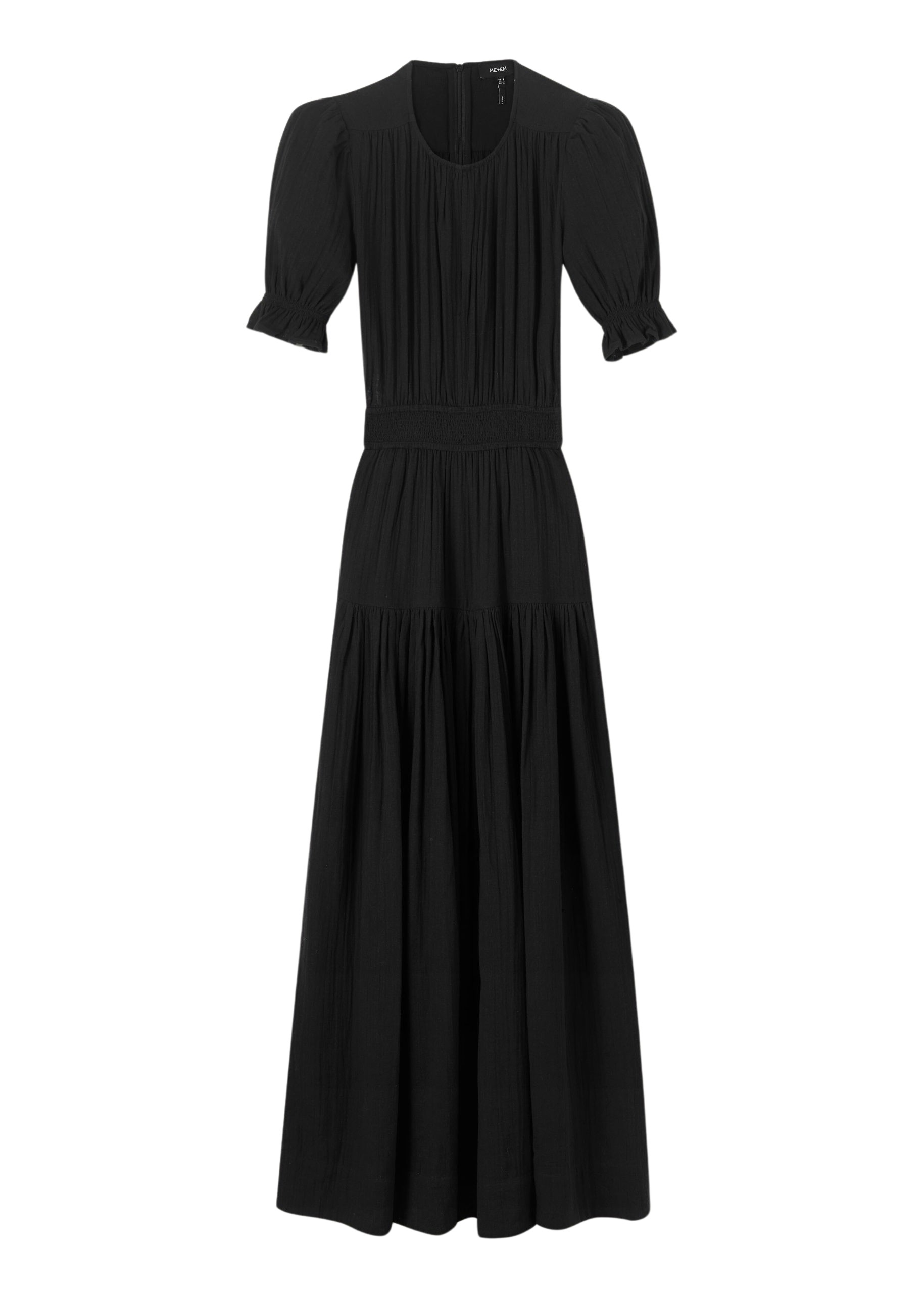 Me and Em Cheesecloth Cut Out Full-Length Dress