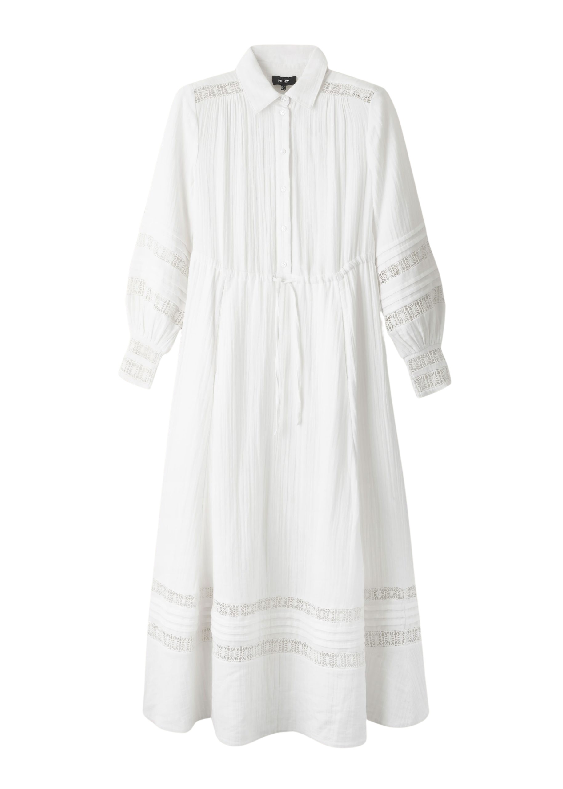 Me and Em Cheesecloth Drawstring Maxi Dress