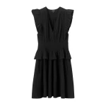 Cheesecloth Fit And Flare Short Dress