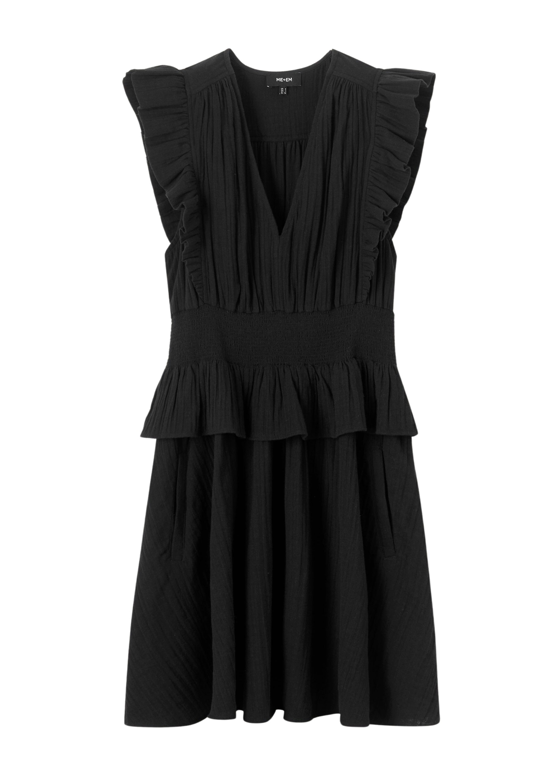 Me and Em Cheesecloth Fit And Flare Short Dress