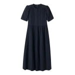 Cheesecloth Relaxed Ruffle Midi Dress