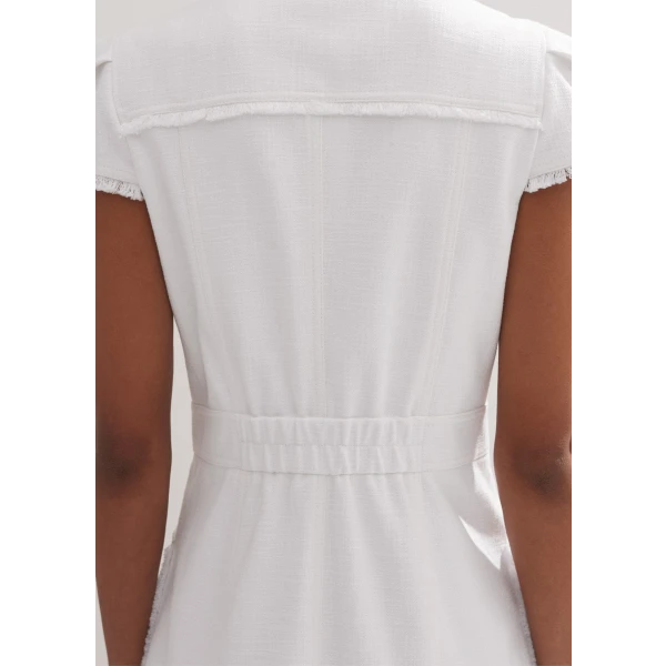 Cotton-Blend Fringed Midi Dress - Image 6