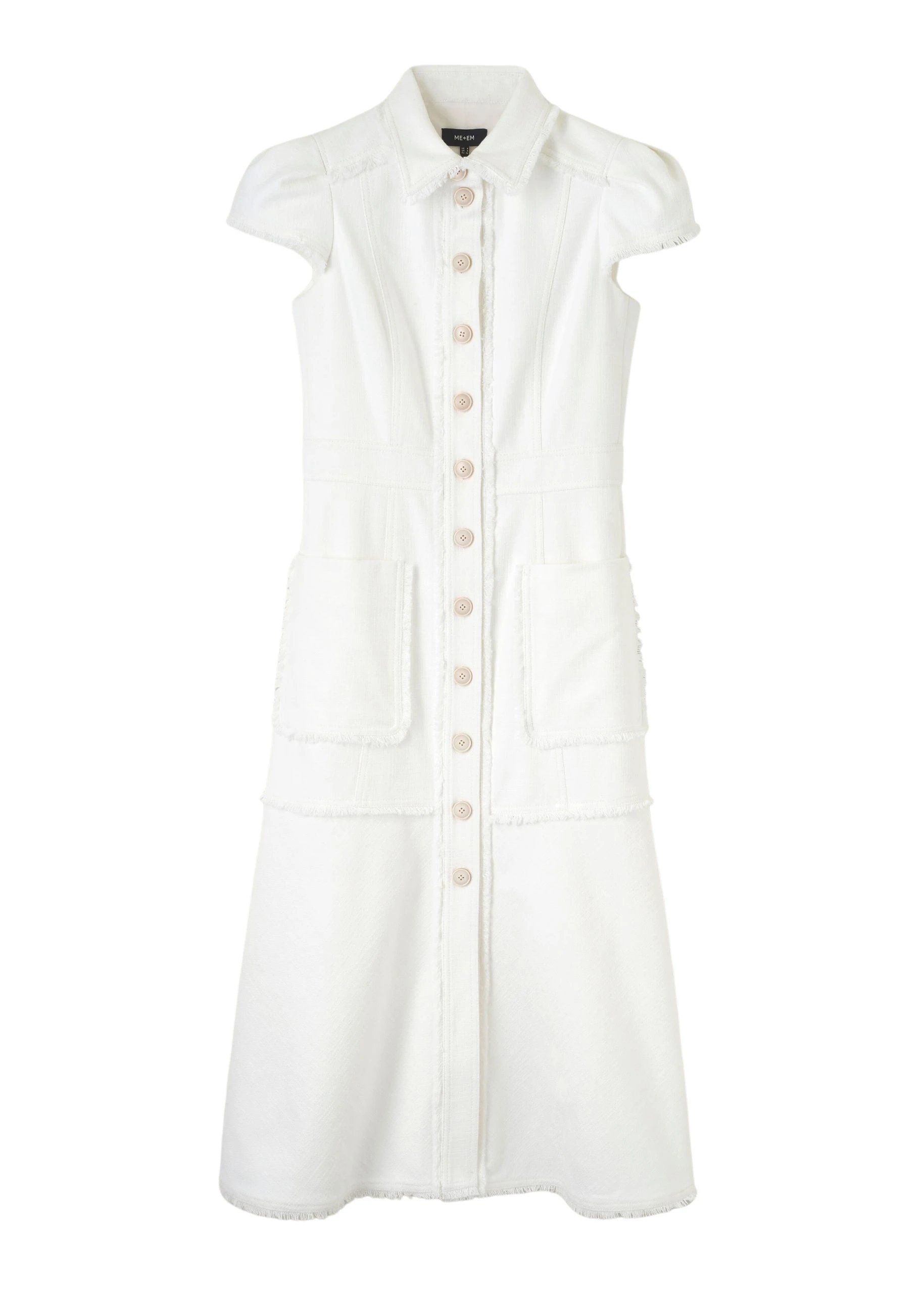 Me-and-Em-Cotton-Blend-Fringed-Midi-Dress-scaled81058_nobg Cotton-Blend Fringed Midi Dress - Image 1