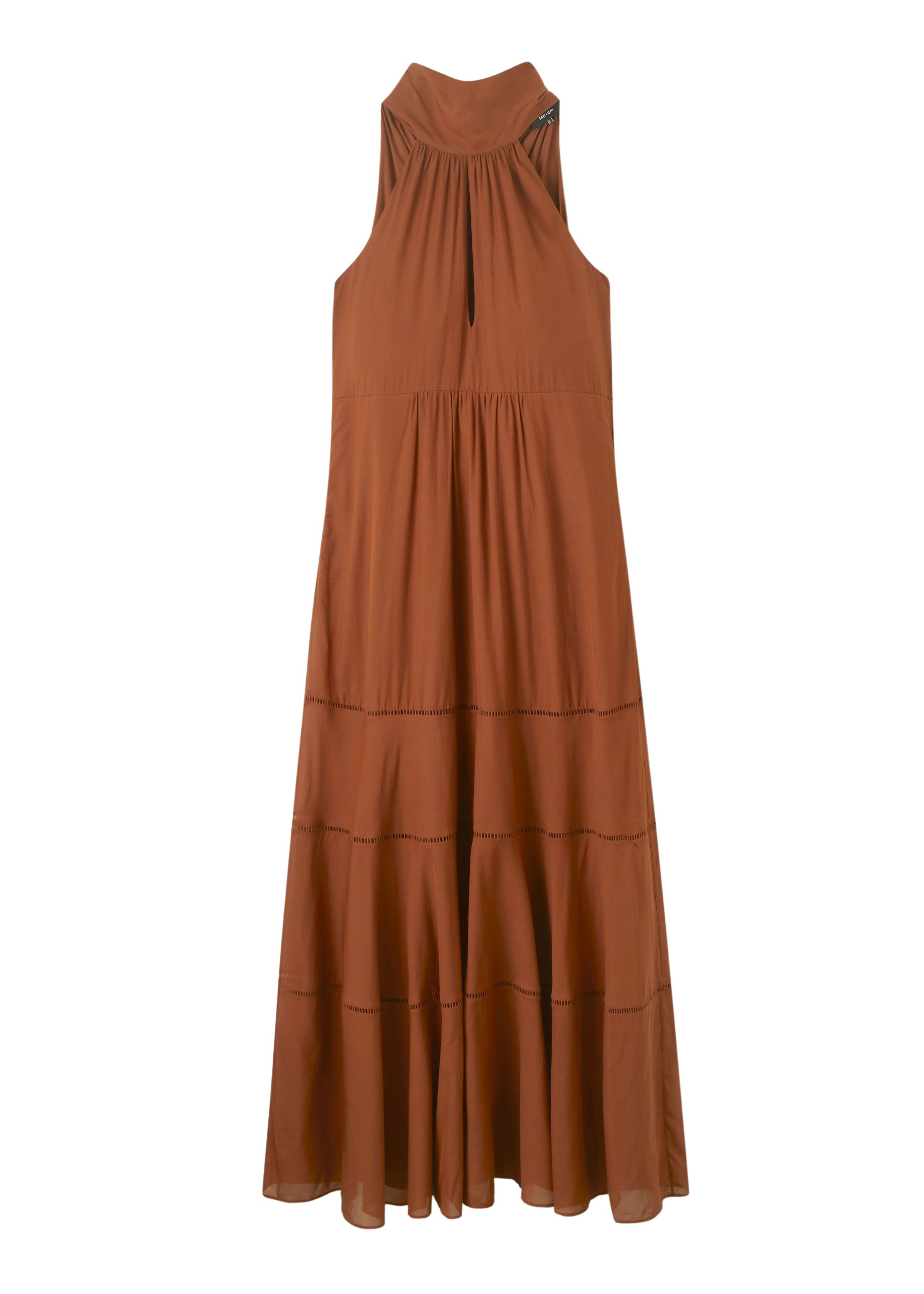 Me and Em Cotton Voile Halterneck Full-Length Dress