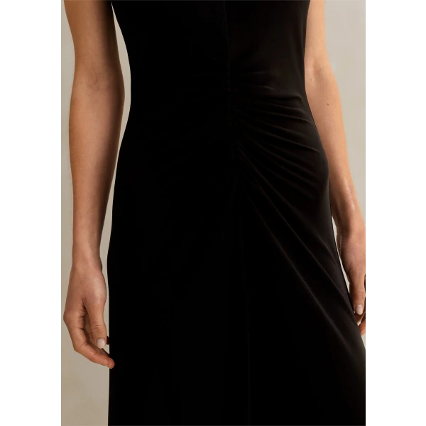 Fluid Crepe Cap Sleeve Midi Dress - Image 5