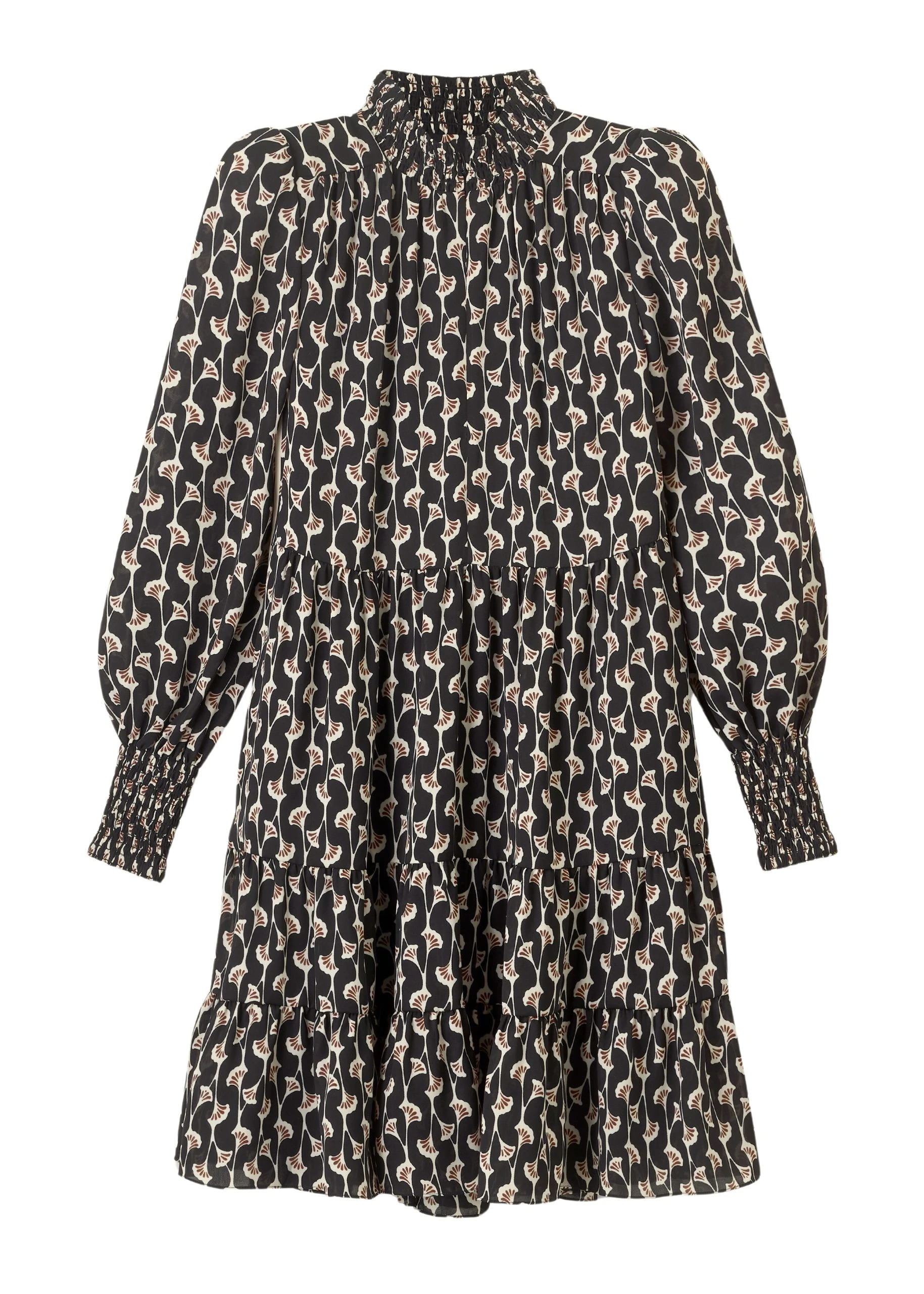 Me-and-Em-Ginko-Leaf-Print-Short-Swing-Dress-Belt-scaled76673_nobg Ginko Leaf Print Short Swing Dress + Belt - Image 1