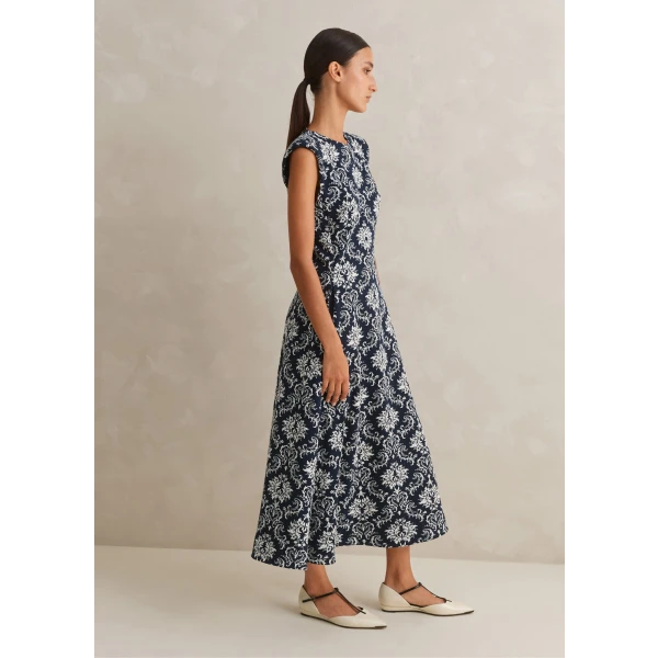 Jacquard Jersey Midi Dress - Image 5