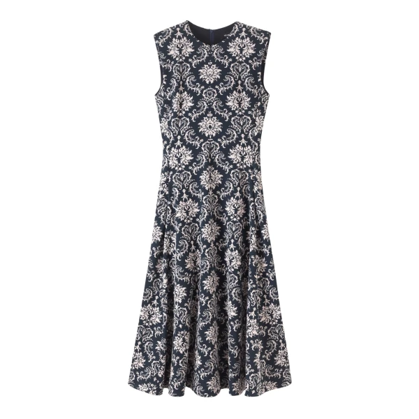 Jacquard Jersey Midi Dress