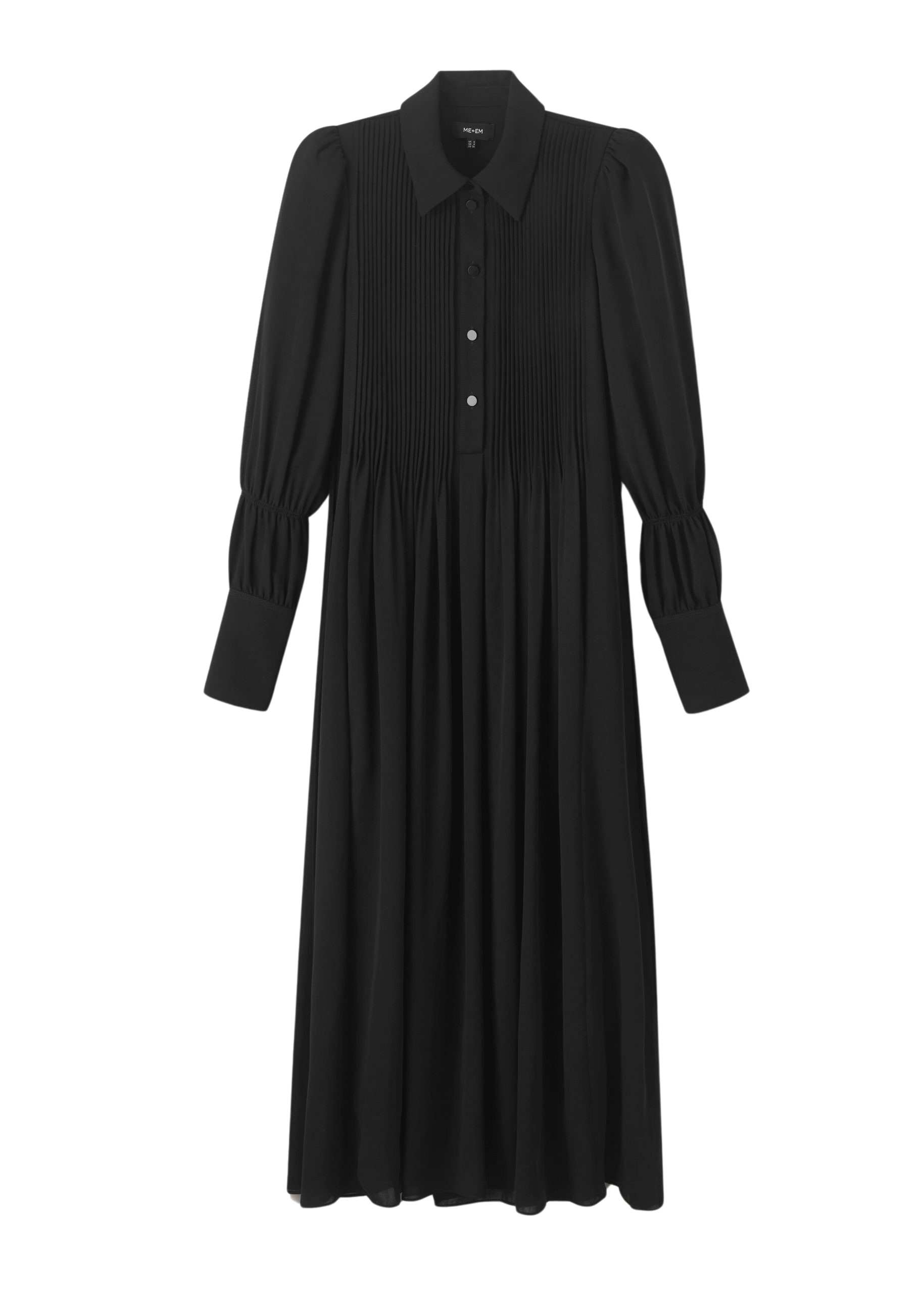 Me and Em Pleated Midi Shirt Dress + Belt