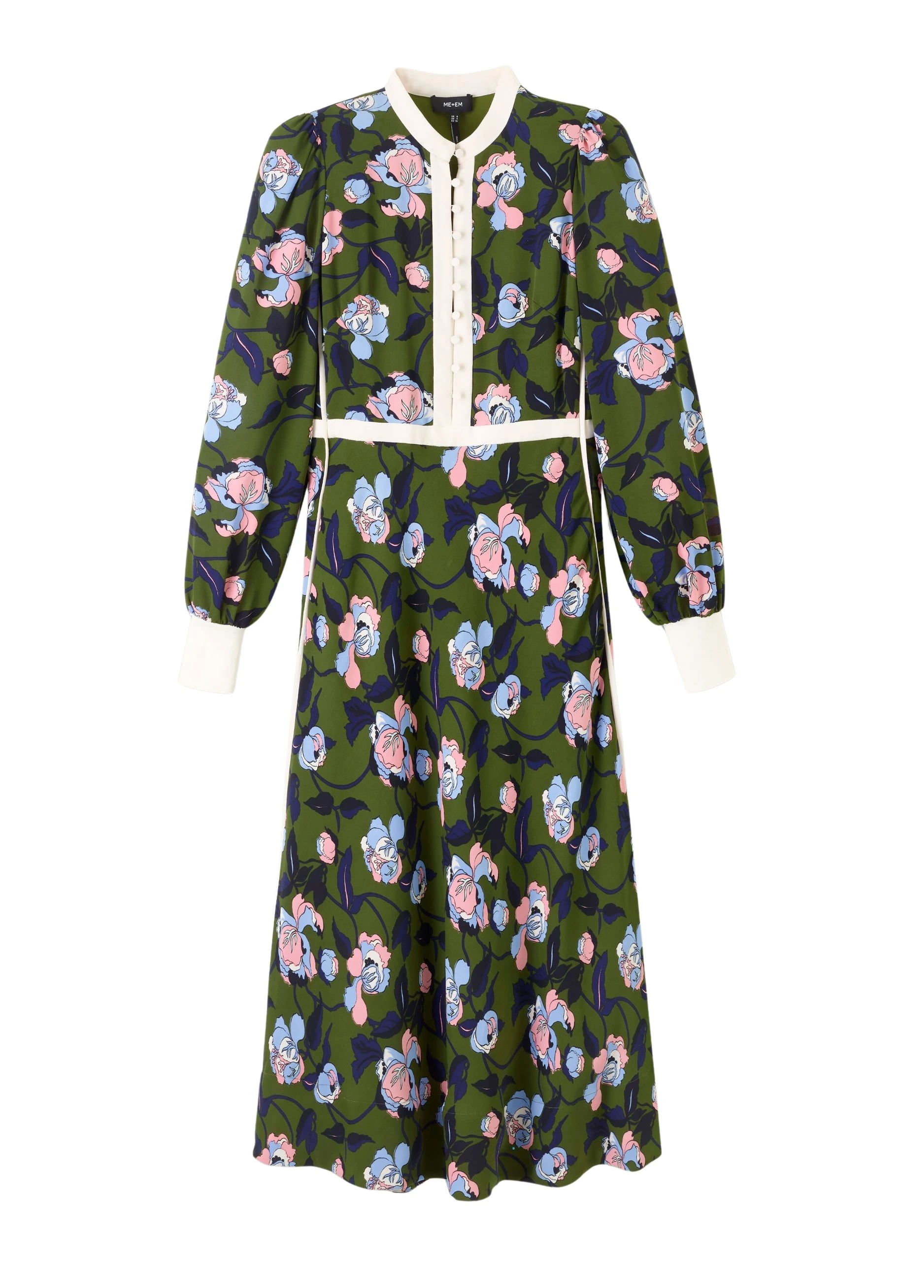 Me-and-Em-Rose-Print-Panelled-Midi-Dress-scaled18961_nobg Rose Print Panelled Midi Dress - Image 1