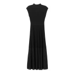 Sheer Panelled Evening Knit Maxi Dress
