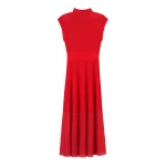 Sheer Panelled Evening Knit Maxi Dress