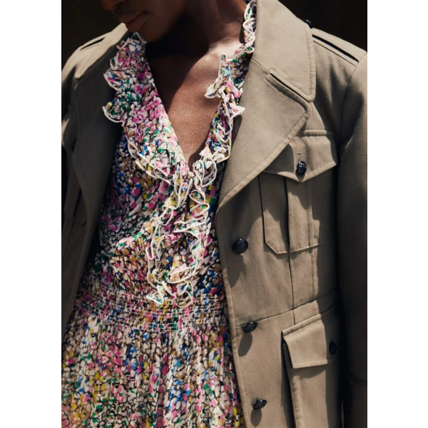 Silk-Blend Devoré Confetti Print Maxi Dress - Image 5
