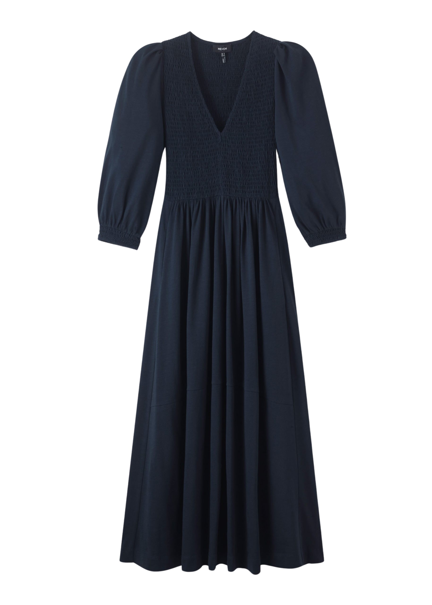 Me and Em Slub Cotton V-Neck Maxi Dress