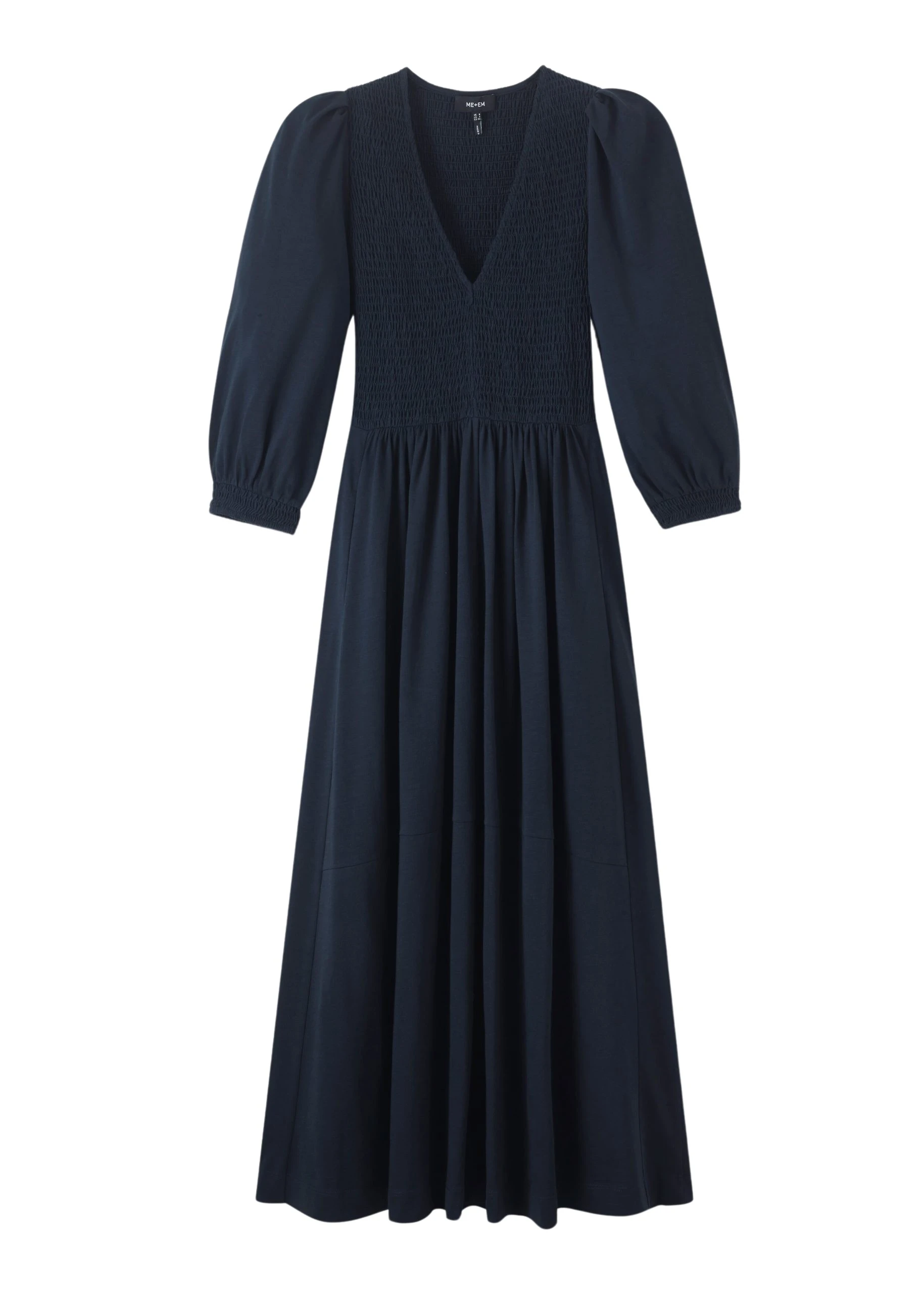 Me-and-Em-Slub-Cotton-V-Neck-Maxi-Dress-scaled38345_nobg Slub Cotton V-Neck Maxi Dress - Image 1