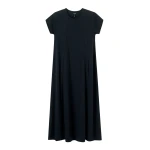 Slub Jersey Midi Swing Dress