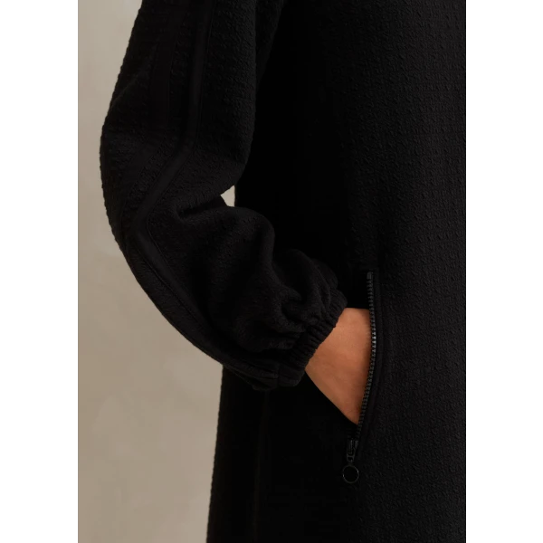 Sporty Jacquard Zip Up Swing Dress - Image 6