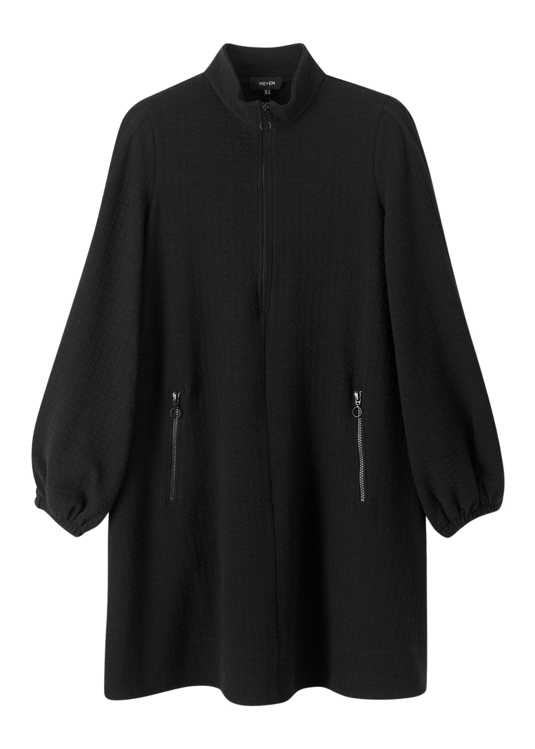 Me and Em Sporty Jacquard Zip Up Swing Dress
