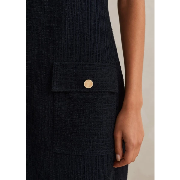 Textured Short Sleeve Shift Dress - Image 5