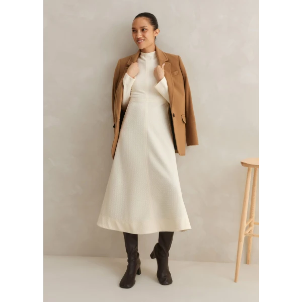 Travel Tailoring Batwing Sleeve Midi Dress - Image 5