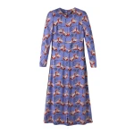 Waterlily Print Midi Dress